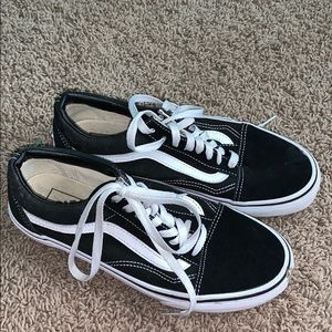 black old skool vans